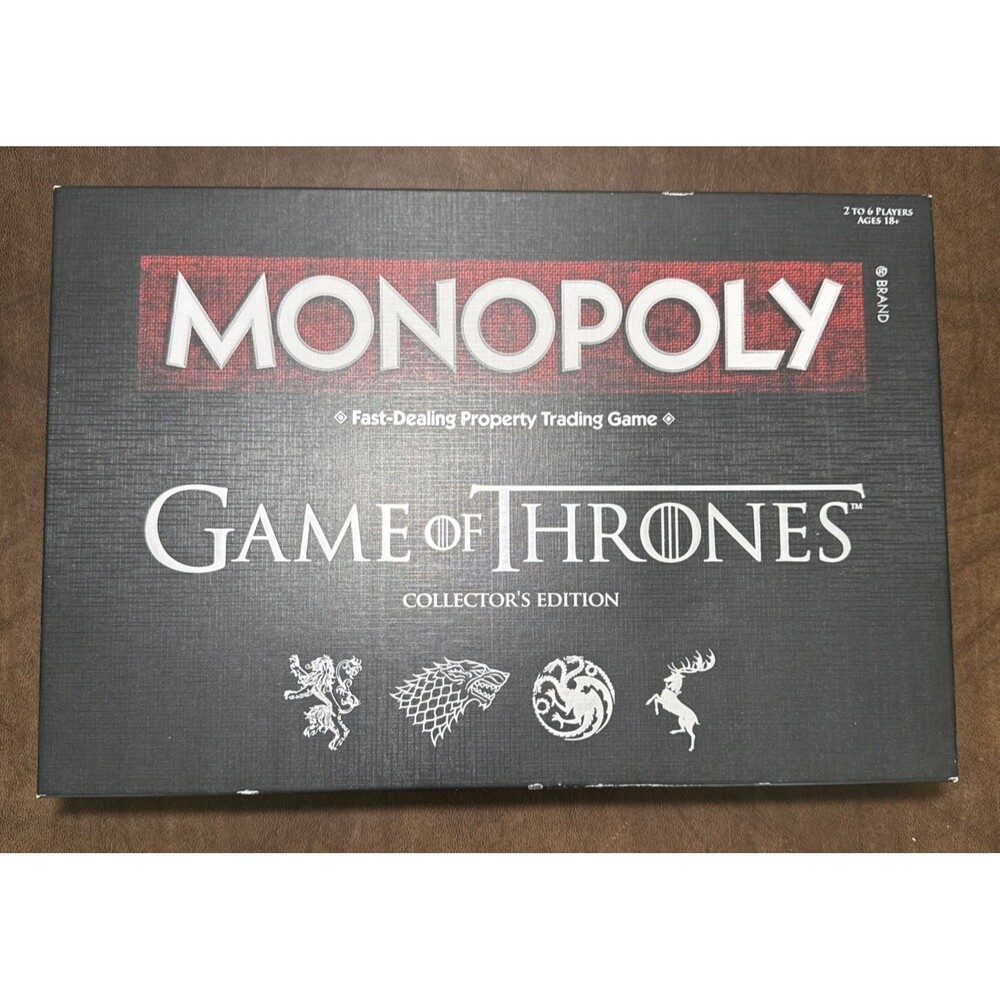 Game Of Thrones Monopoly Board Game Hasbro 100% Complete EXCELLENT